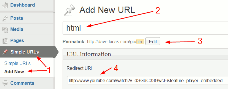 Create a Simple URL